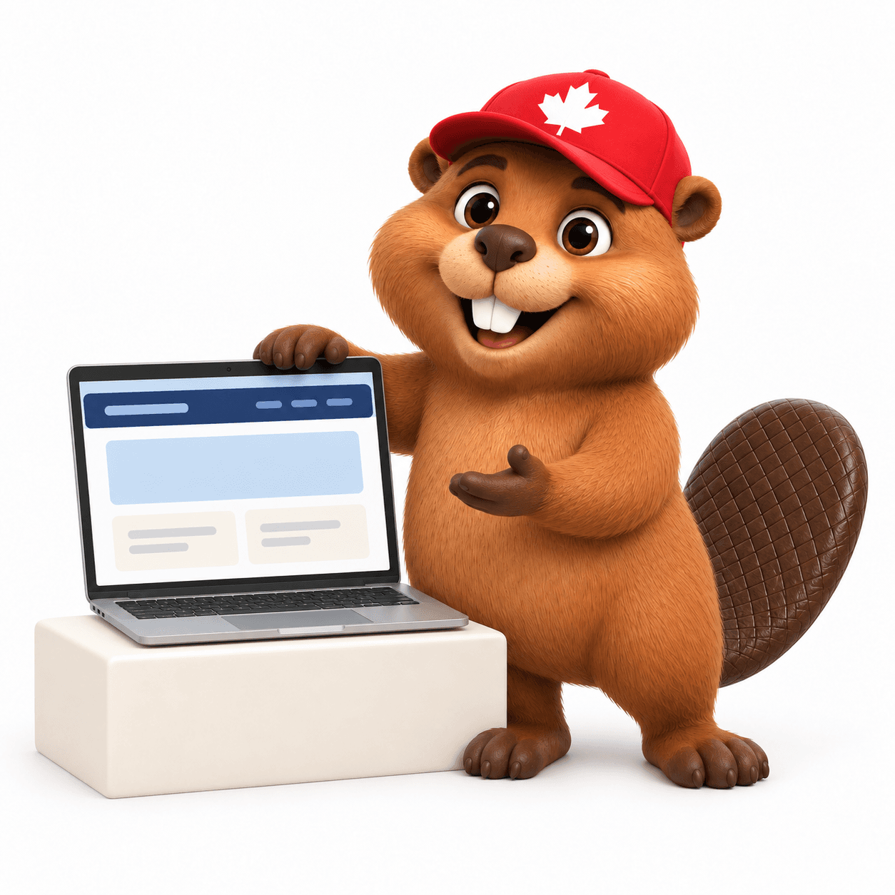 The beaver presenting projects