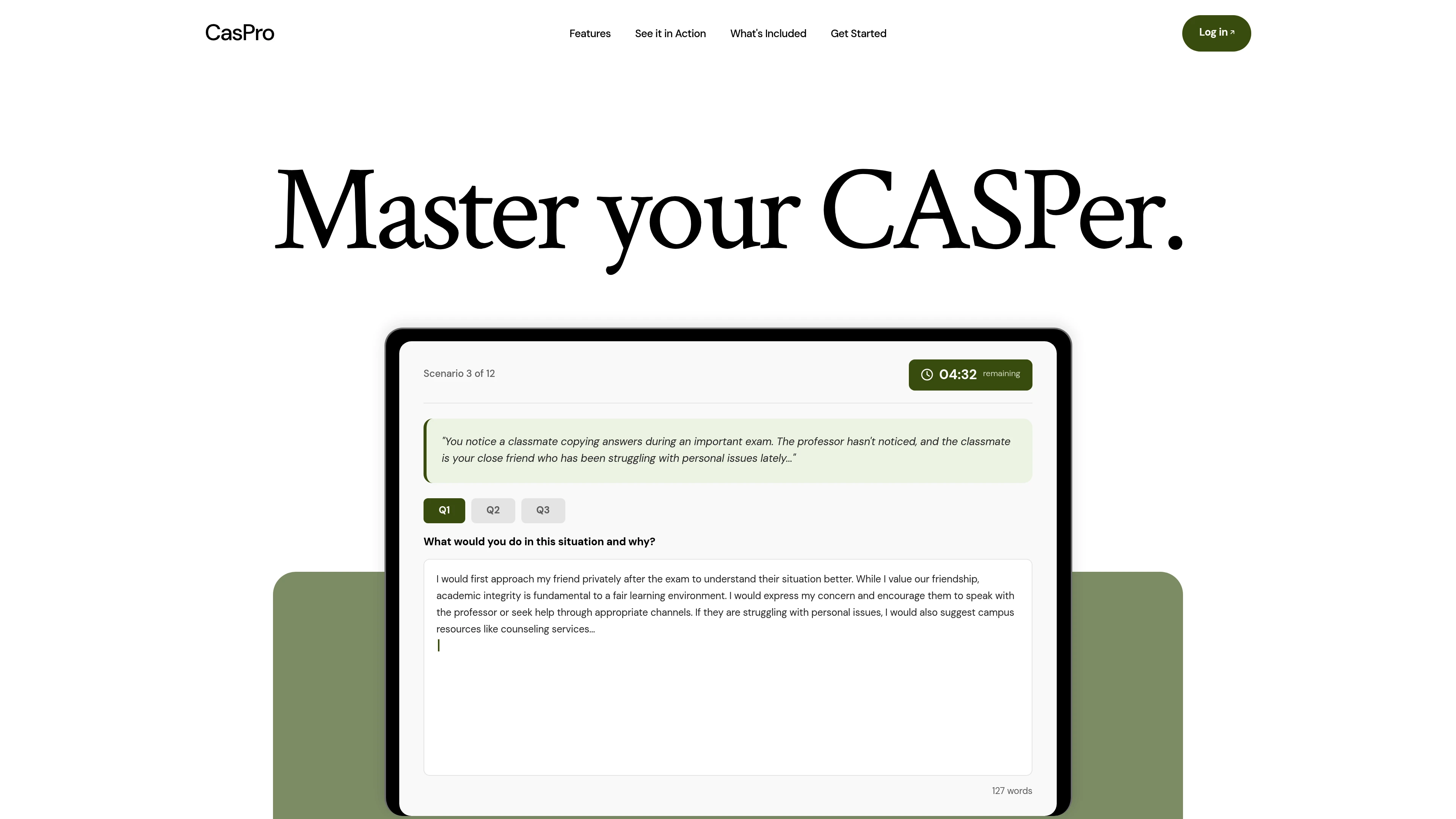 CasPro public website screenshot